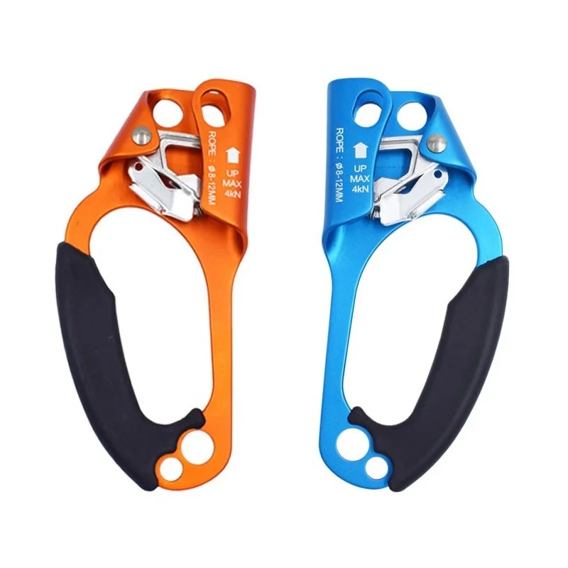 Outdoor Rock Climbing Hand Ascender SRT Ascend Device Mountaineer Handle Ascender mano sinistra destra arrampicata strumenti di corda