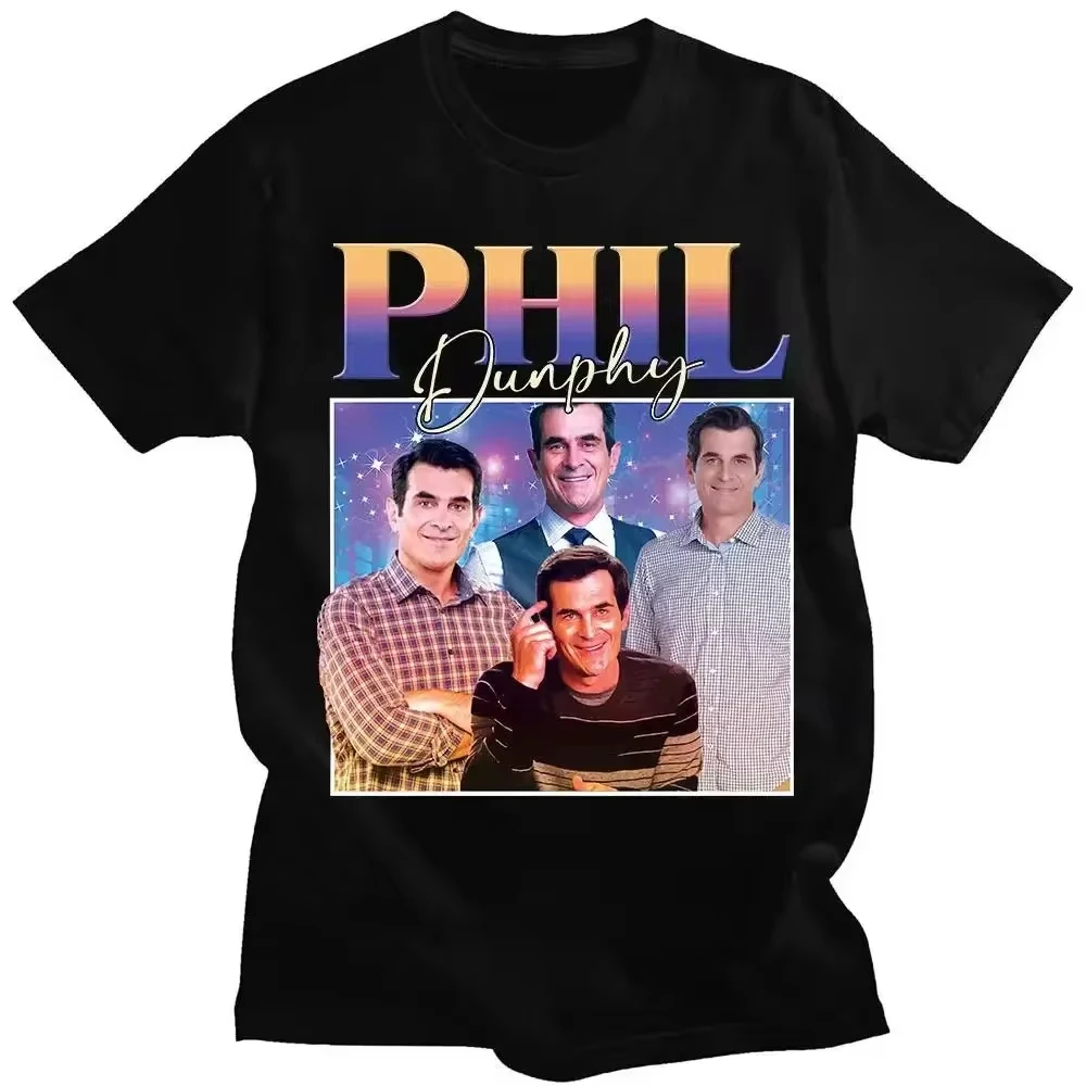 

Phil Dunphy TV Show T Shirt Women Harajuku Interesting Graphics Short Sleeve Men Tee Tops Cotton Plus Size Casual Streetwear