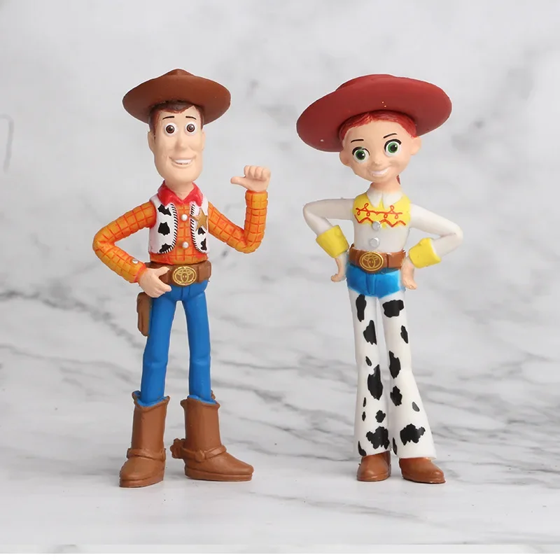 HEISSER Verkauf Pixar 7-teiliges Toy Story 4 Actionfiguren-Set Woody Jessie Buzz Lightyear Forky Schweinchen Bär Figur Modell Puppe Kinder Geburtstagsgeschenk – Detail 9