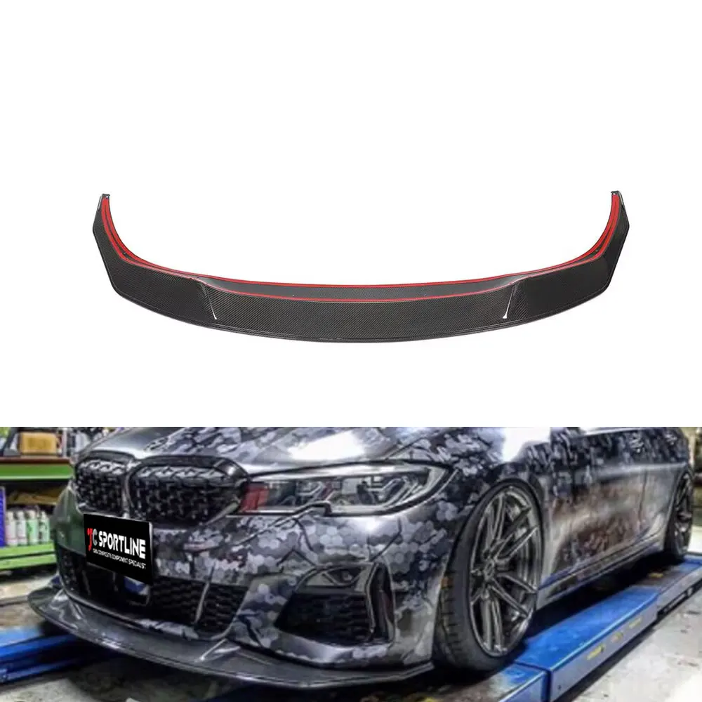 

Carbon Fiber Front Bumper Splitter Lip Chin for BMW G20 320i 330i M340i M-Sport Sedan 2019 2020