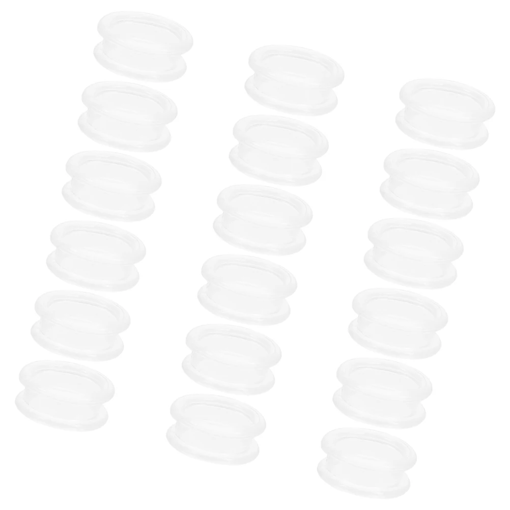 

18 Pcs Scissors Silicone Ring Hair Grips Silica Gel Dog Cutting Accessories Grooming Shear Finger Barber Shears