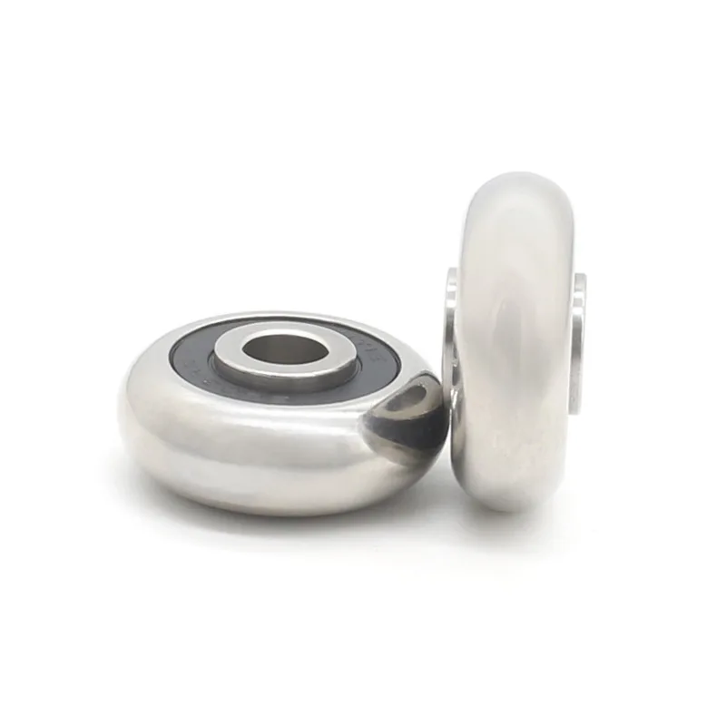 2PCS 304 stainless steel deep groove ball bearing S608RS non-standard special bearing outer ring