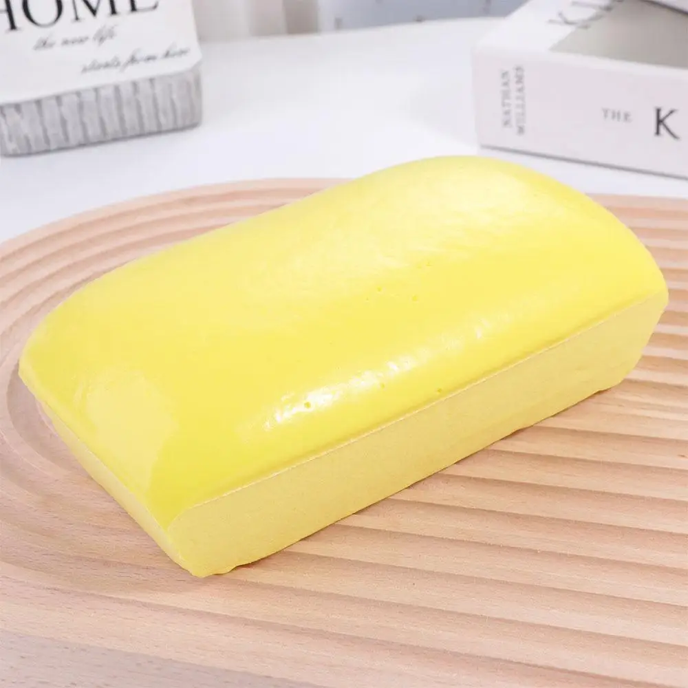 

Cute PU Bread Squeeze Toy Cake Slow Rebound Cake Slow Rebound Toy Cartoon Rectangle Food Pinch Music Toys Kids Gift