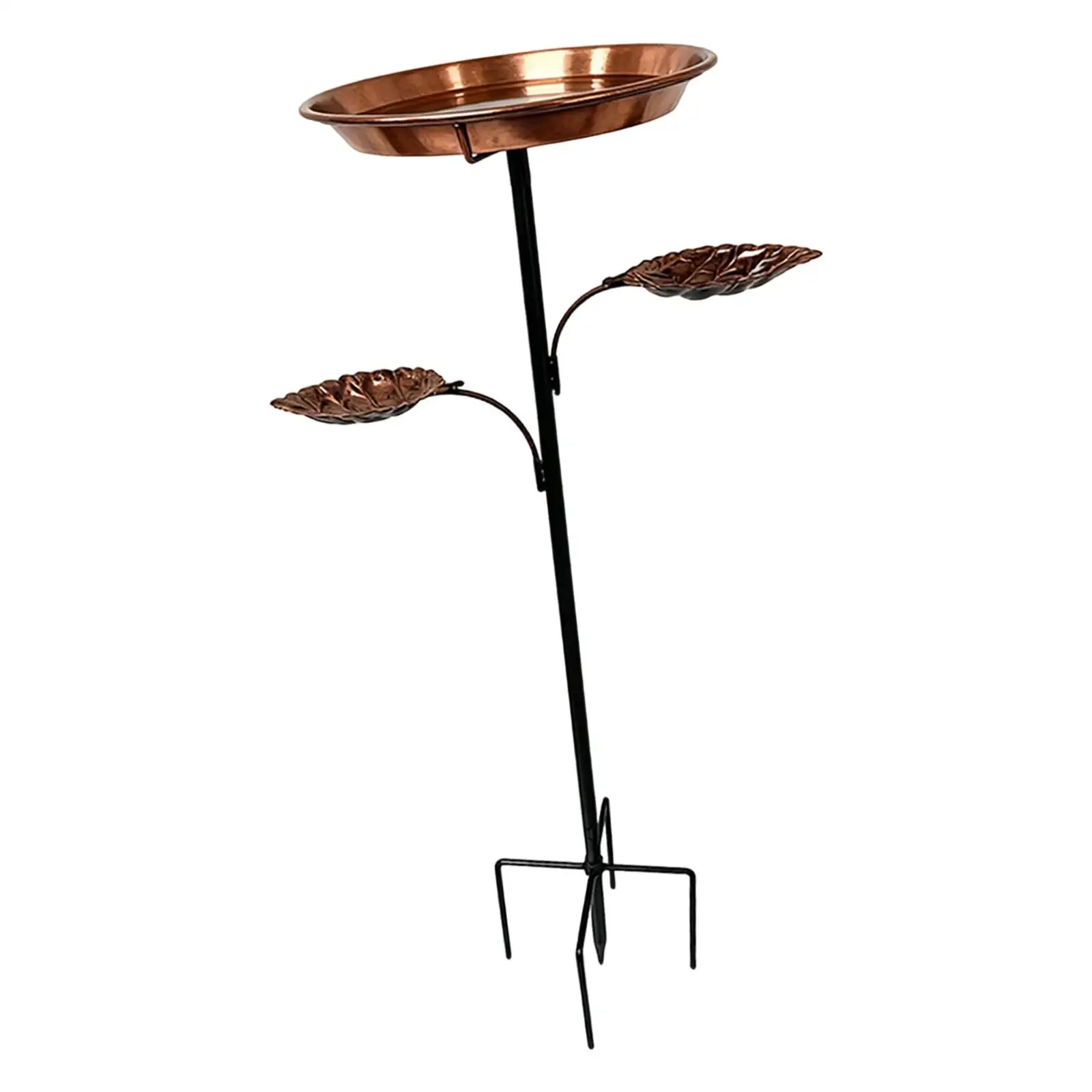 

Outdoor Bird Bath Bird Feeder Sturdy Decorative, Multifunctional, Metal Birdfeeder, Stable Garden Decor for Yard Outdoor Garden