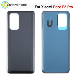 Glass Material Battery Back Cover For Xiaomi Poco F5 Pro Phone Rear Cover Repair Spare Part