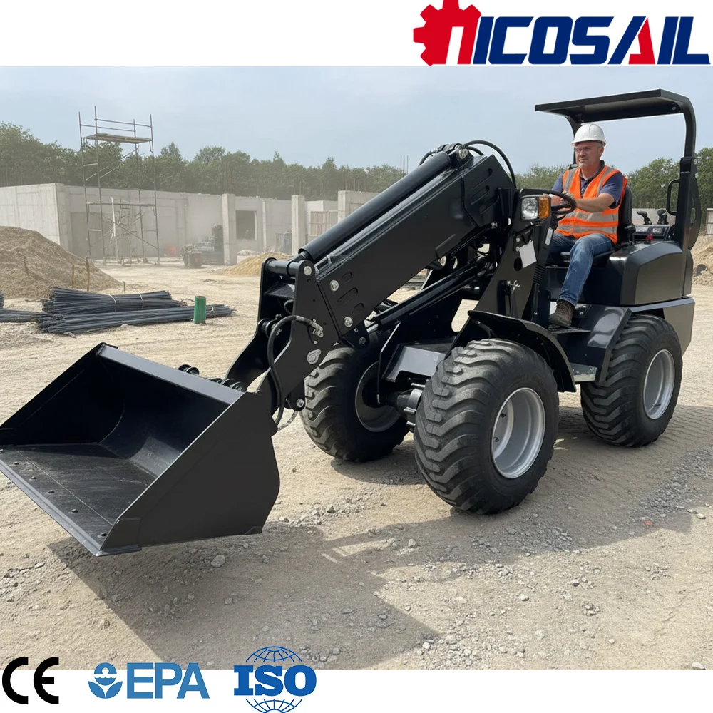 

CE Certified Custom KZL918 Mini Telescopic Loader Euro 5 Loader with Attachments for Various Work Sites