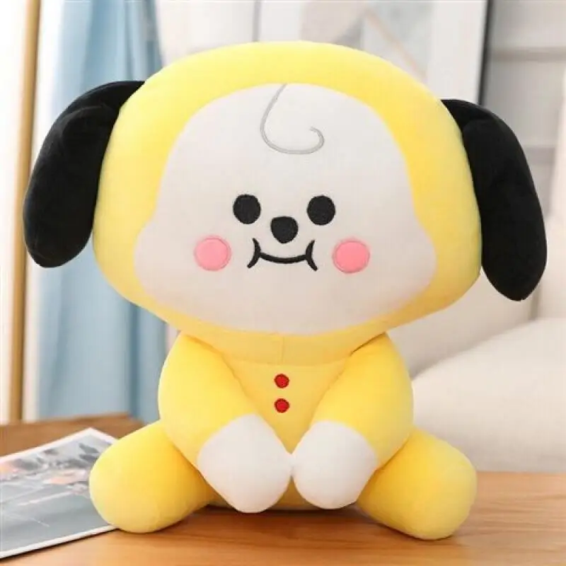 Anime Cartoon Bt21 Tata Cooky Chimmy Plush Toy Y2K Creative New Kawaii Children's Ragdoll Pillow Ornament Gift for Friends