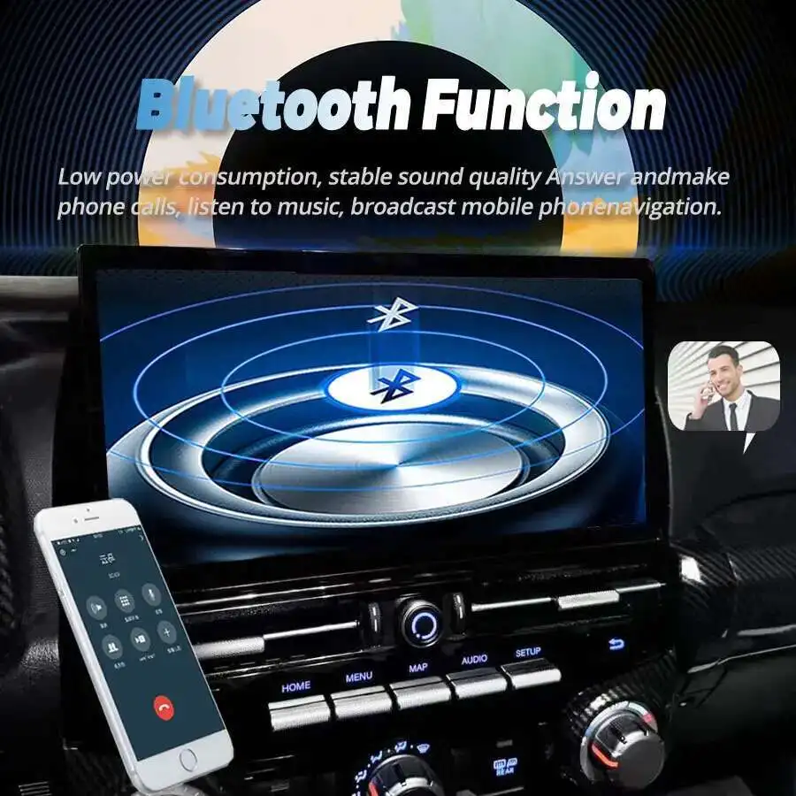 13.3 بوصة Carplay راديو السيارة لتويوتا 4 عداء 2009-2022 أندرويد 13 شاشة تعمل باللمس مشغل وسائط متعددة لتحديد المواقع والملاحة ستيريو 4G WIFI