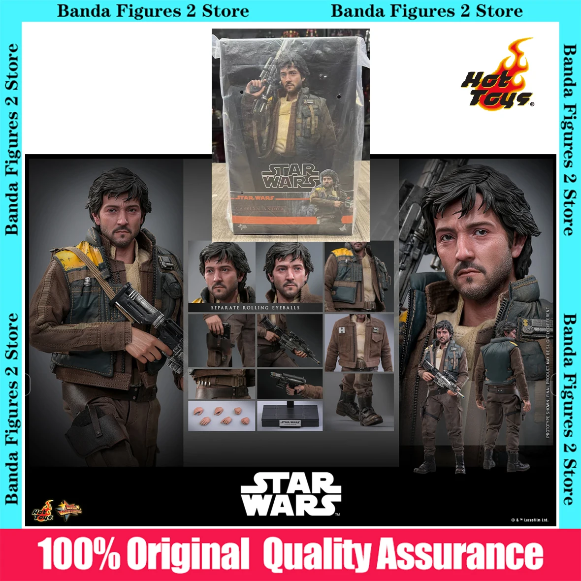 100% Original Box Hot Toys HT MMS802 Cassian Andor Star Wars Rogue One A Star Wars Story 1/6 In Stock Anime Figures Model Toys