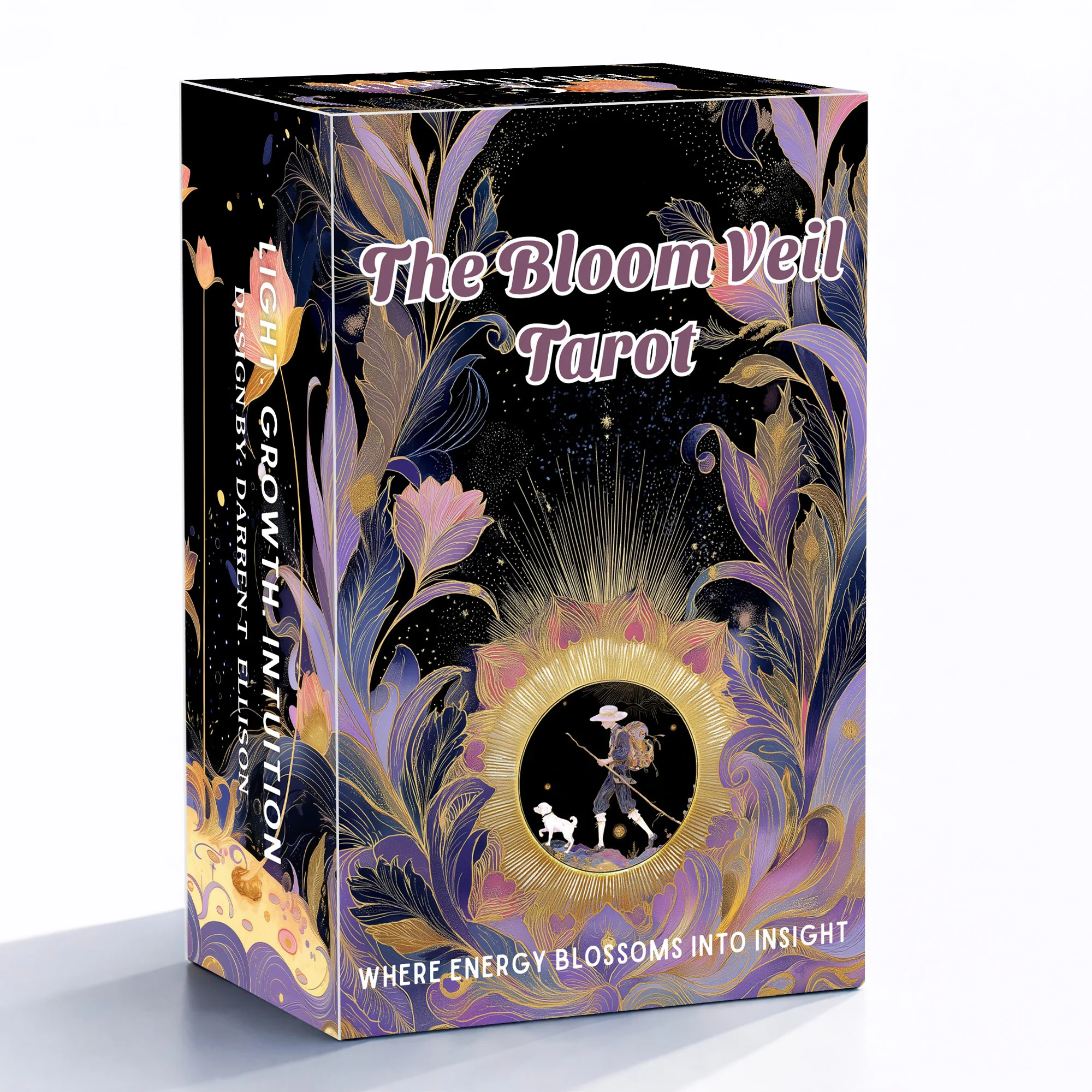 

The Bloom Veil Tarot, 78 Cards with Guidebook, Dreamy Flower Design, Daily Guidance, Tarot Cards for Beginners, Card Games, 14+