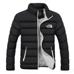 Winter Jacket Men's Fashion Stand-up Collar Pike Zipper Padded