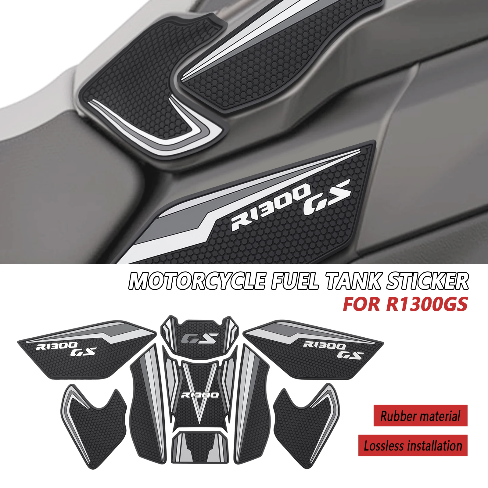 

Наборы защитных наклеек для топливного бака мотоцикла, нескользящие боковые наклейки на топливный бак для BMW R1300 GS R1300GS 2023 2024