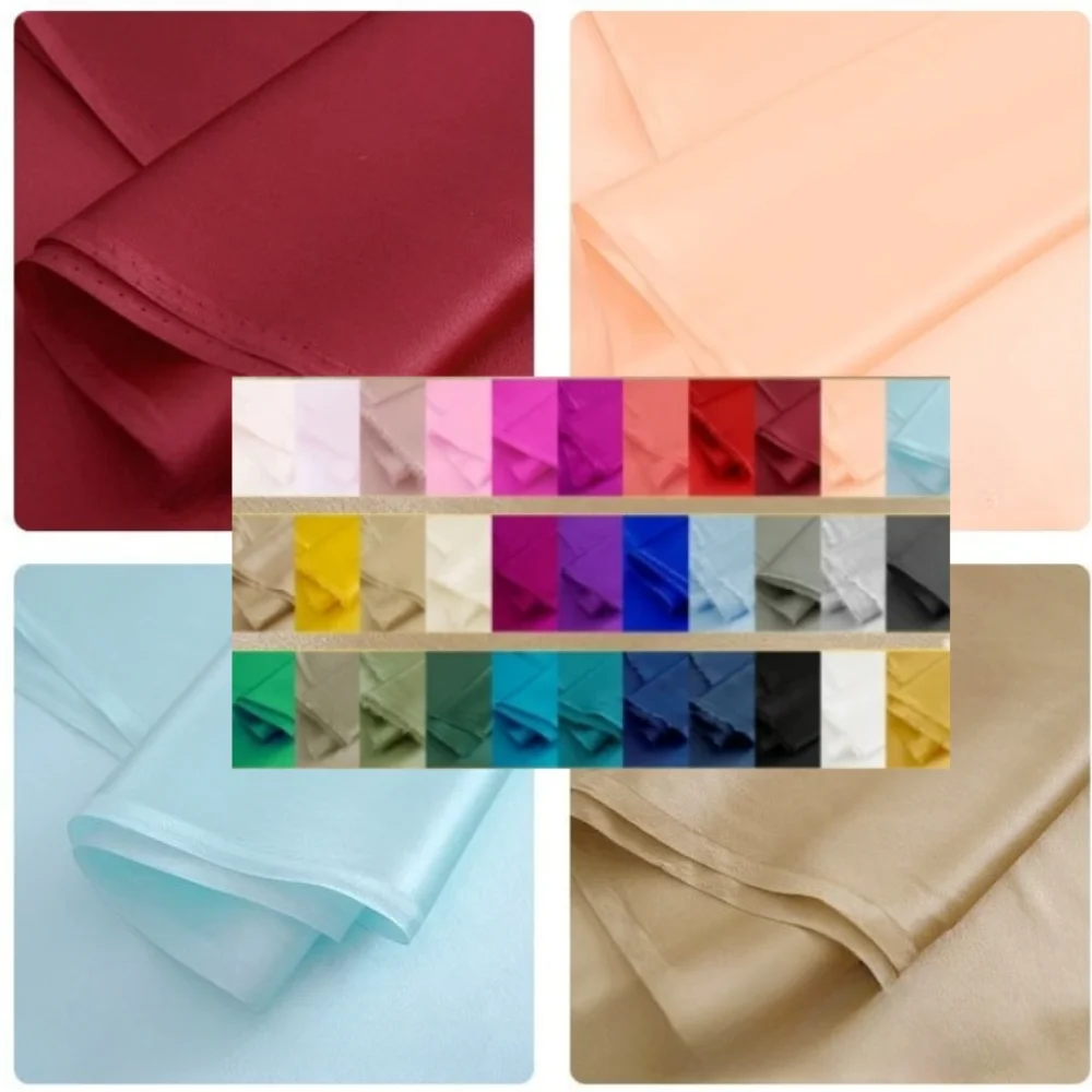 

Чистый шелк, креп, атласная ткань, брендовый модный дизайн для классической рубашки, мягкая ткань на метр, шитье своими руками, оптовая продажа, материал, органический