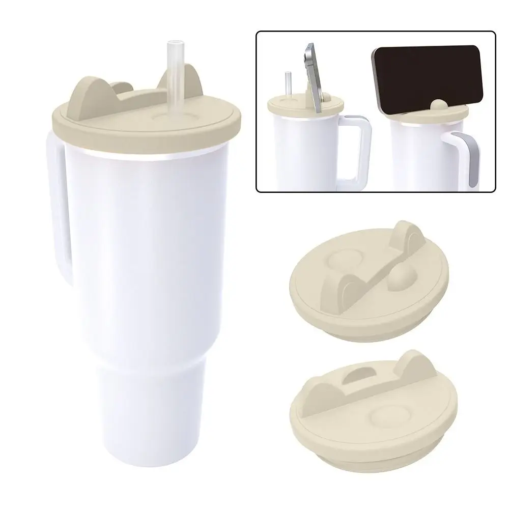 Gifts Leak-proof Sealed Cup Cover Multi-function Portable Cup Cover 40OZ Mobile Phone Holder Universal Silicone Cover for