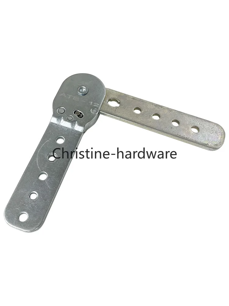 2pcs 100kg support Connecting Ratchet hinge Adjustable Furniture lift up hinge for bed Couch Sofa headrest Replacement parts