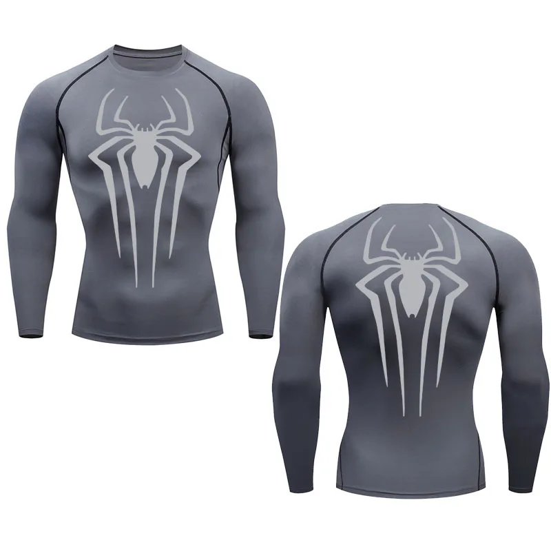 Compression Long Sleeve Shirt Men's Fitness Sports Clothing Quick Drying Running T-Shirt Sports Top Short Sleeve Game Character