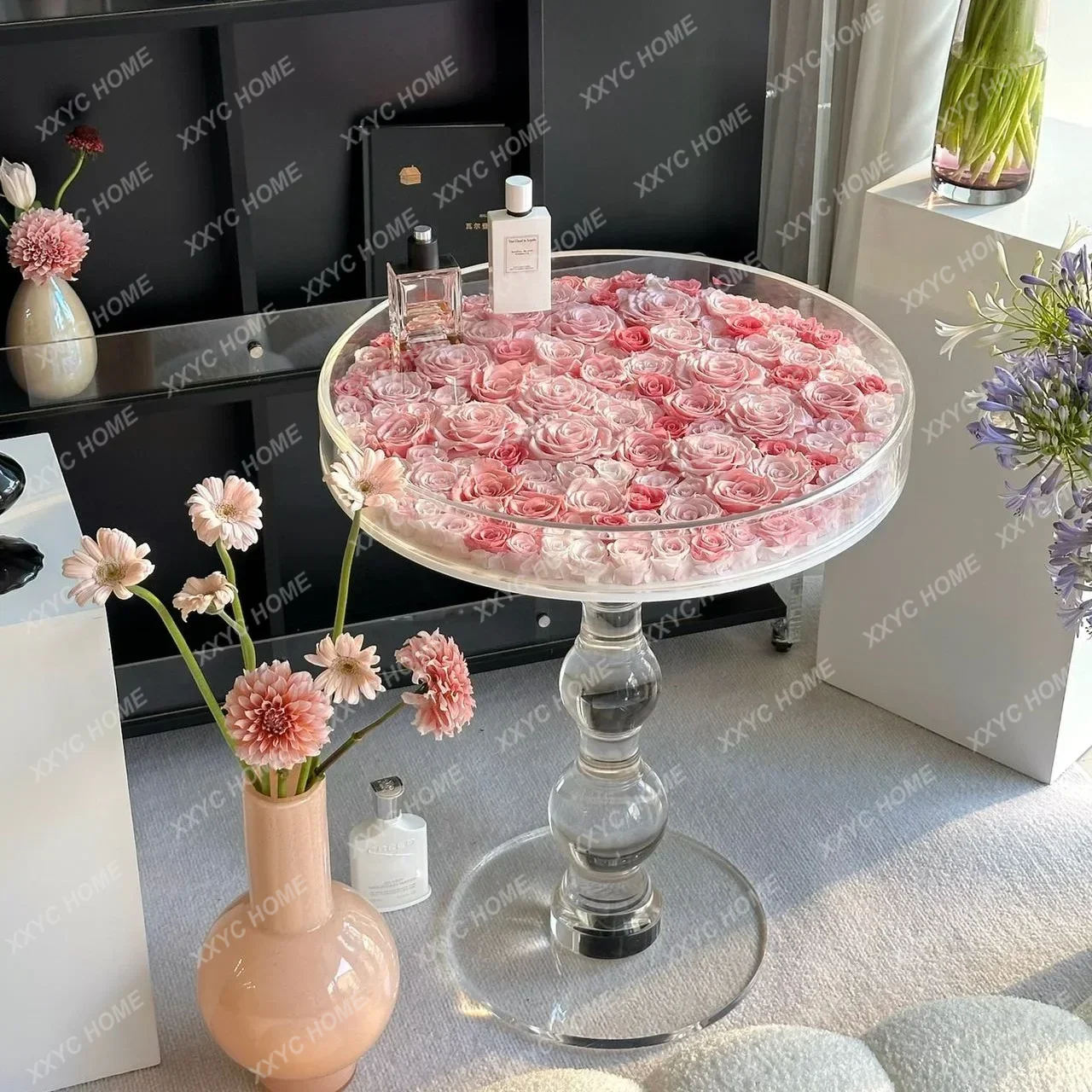 Light Luxury Creative Home Bedside Table Premium Transparent Acrylic Coffee Table