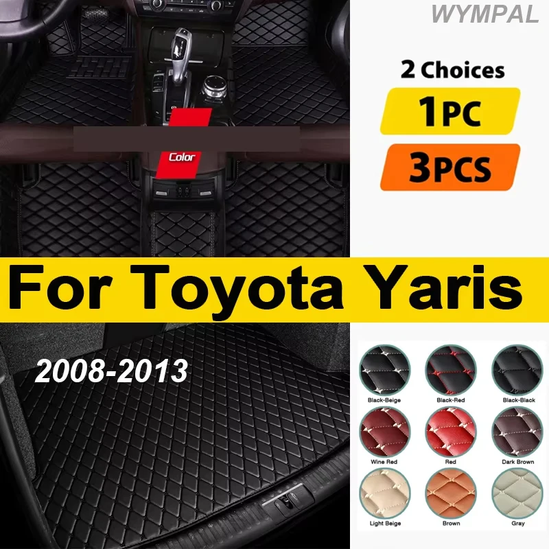 Car Floor Mats For Toyota Yaris 2008 2009 2010 2011 2012 2013 Car Accessories