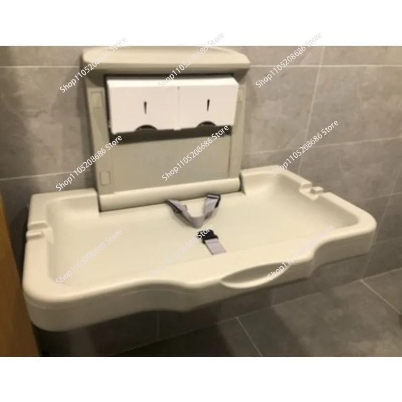 Wall mounted baby diaper changing table, in line with ergonomic design, folding baby diaper changing table