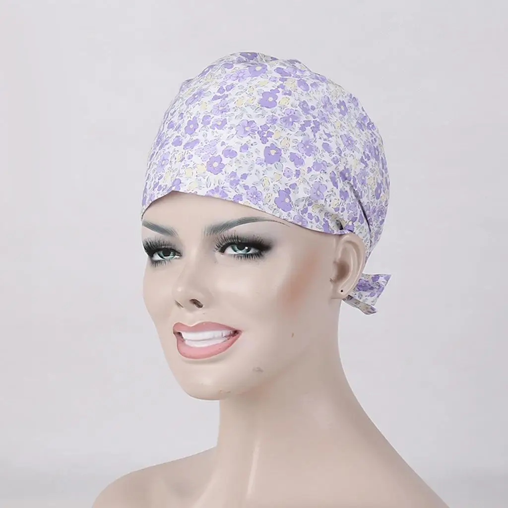 Large Size Medical Hat Cotton Doctor Cap Uniform Unisex Chemo Cap Breathable Hat for Medical Clinic