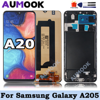 AMOLED For Samsung Galaxy A20 SM-A205F/DS LCD Display Touch Screen Digitizer for Samsung A20 A205 A205F A205G A205W A205U A205FN