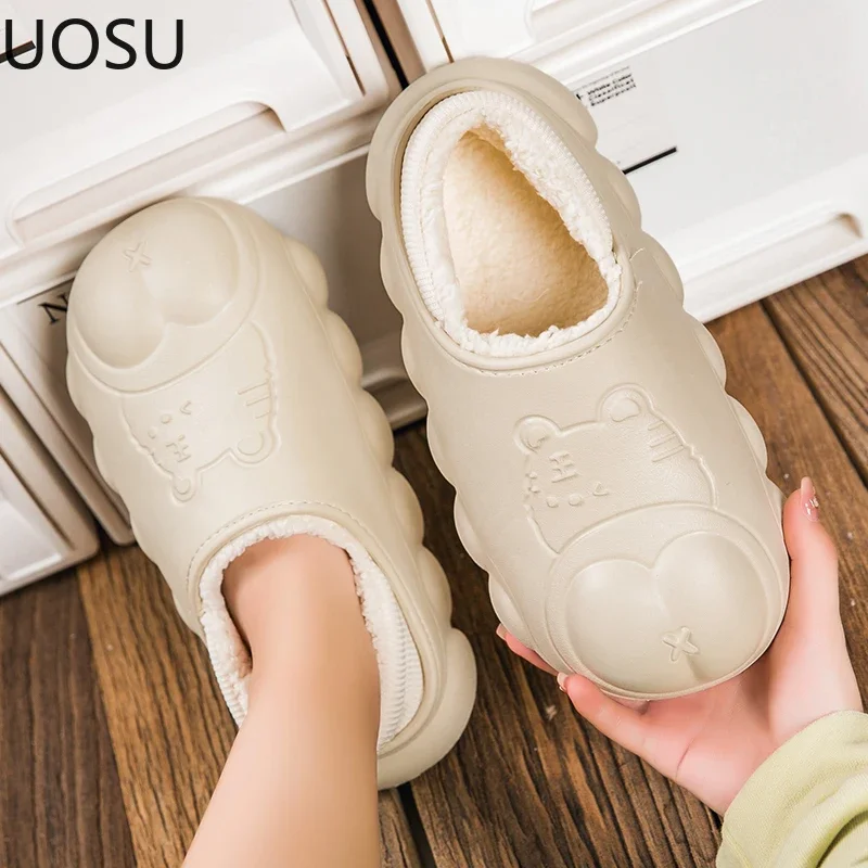 Man Cotton Slippers Men's Slipper Comfortable Couple's Slipper Personality Winter Style Thickening UOSU Explosive Style New