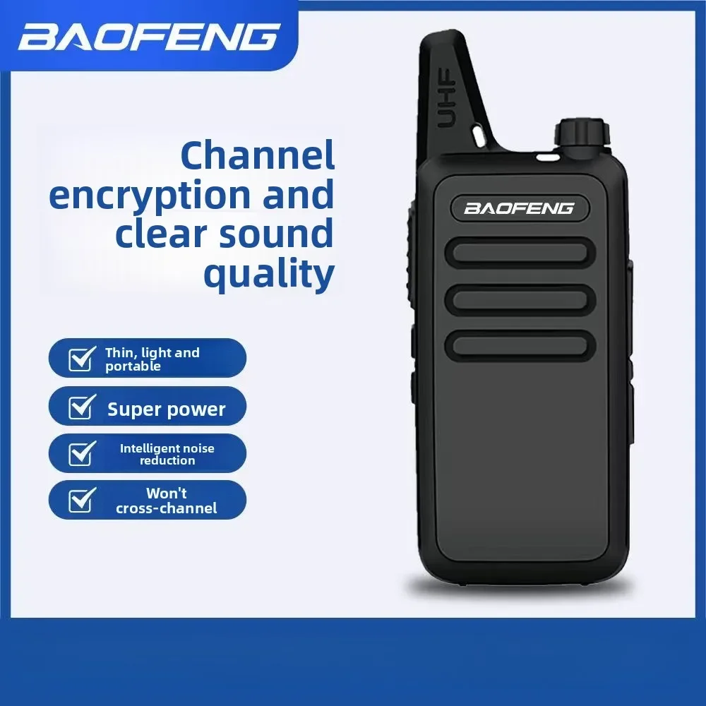 Practical bestseller BAOFENG  BF-T20 Mini Walkie Talkie Lightweight USB Charging High Power Portable Two Way Radio