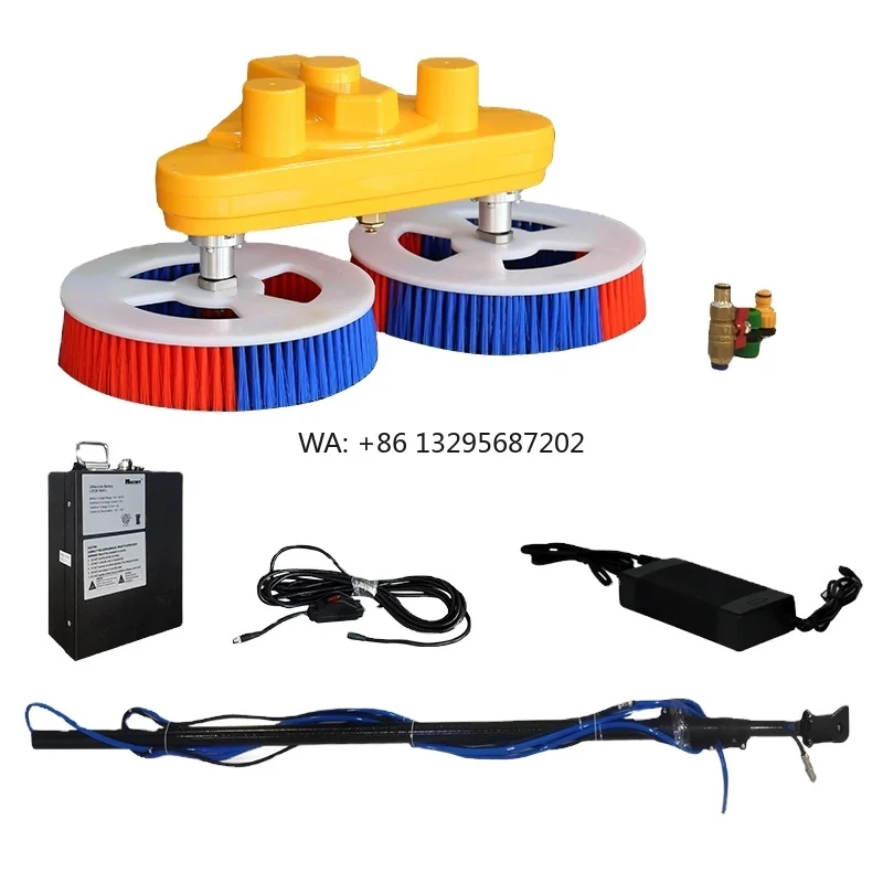 

5.5M Solar Cleaning Brushes Double Head Semi-automatic Solar Panel Brush Cleaner for Various Appliance