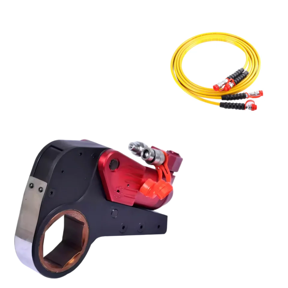 Low Profile Hexagon Cassette Hydraulic Torque Wrench Low Profile Hollow Hydraulic Torque Wrench