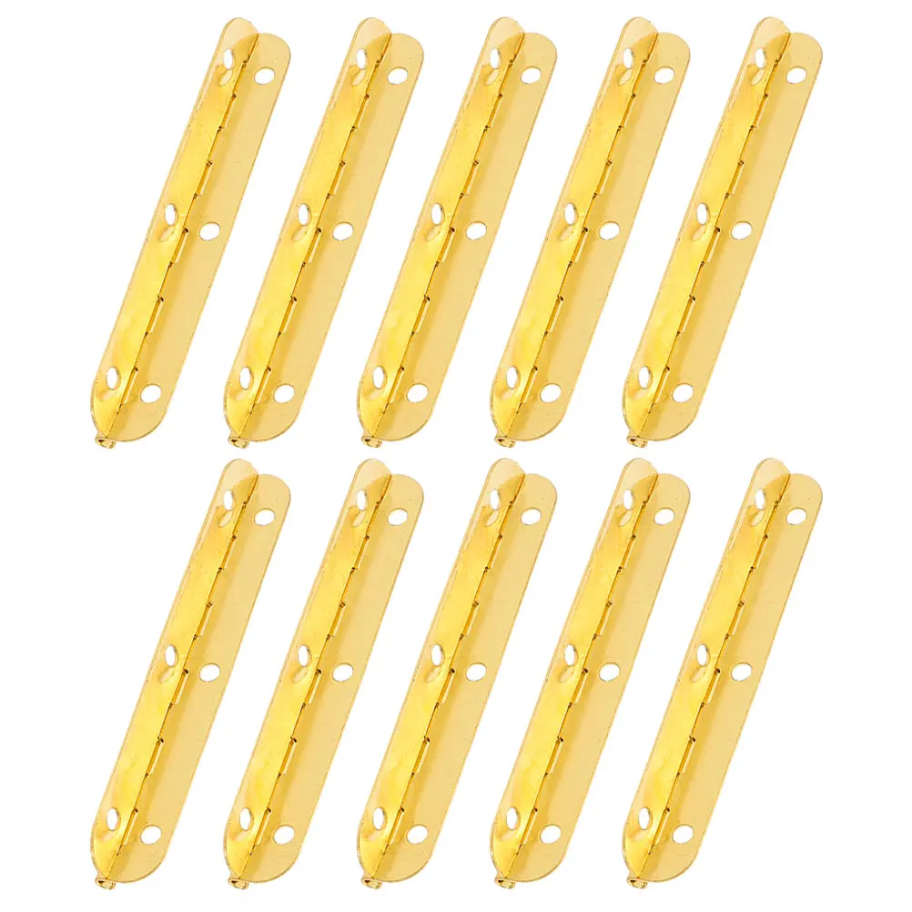 

10pcs Piano Heavy Duty Mini Iron Hinges 180 Degree For Wooden Boxes Jewelry Cases Diy Crafts Cabinet Furniture Hinges