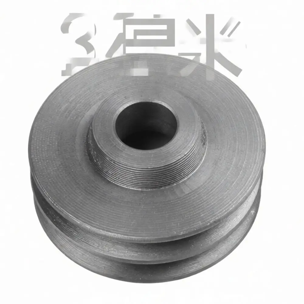 Double Groove V Belt Pulley Cast Iron Motor Transmission Wheel Automotive Engine Replacement Parts Power Transmission Pulley