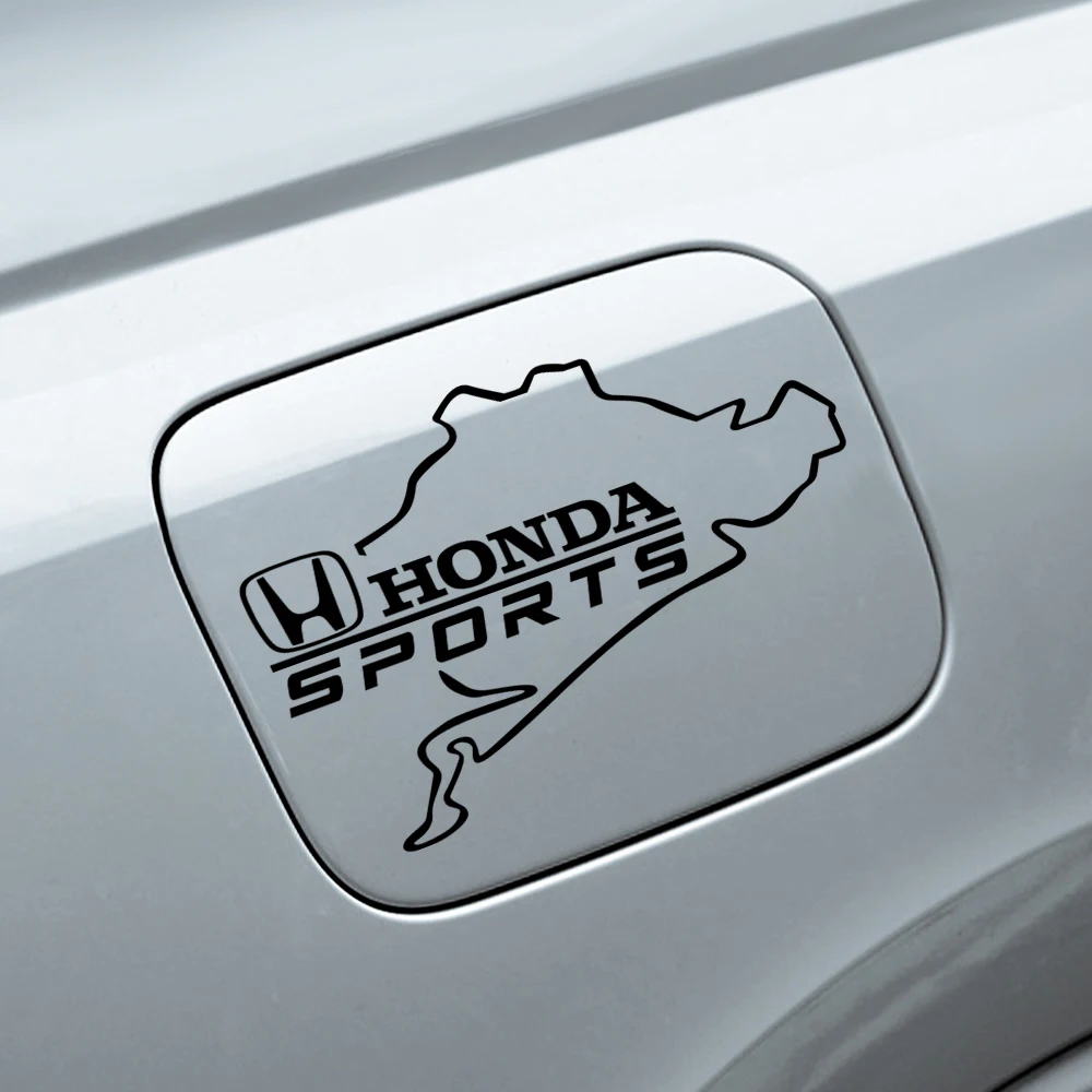 Car Fuel Tank Cap Reflective Sticker PVC Decor Decals Accessories For Honda Mugen Typer ACCORD Airwave Avancier Civic FK8 FIT