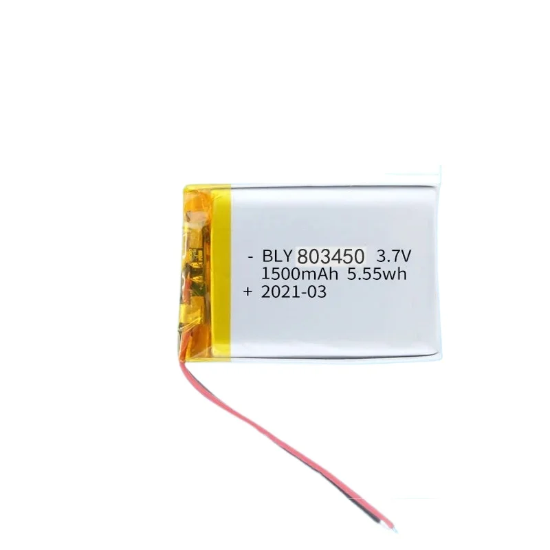 For 803450 3.7V 1500mAh Polymer Lithium Rechargeable Battery for GPS Navigator  Bluetooth Headset Camera Video Game Controller
