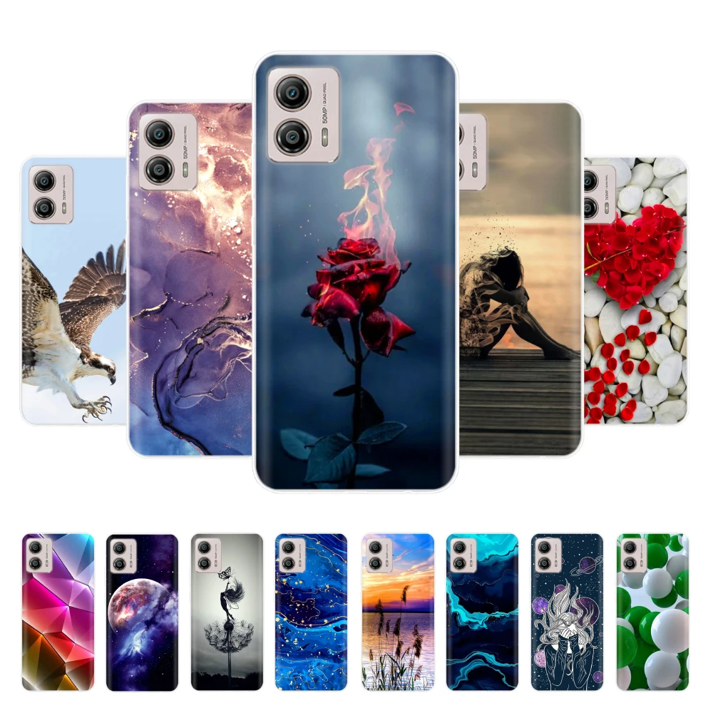 Cover For Motorola G53 Case Soft Clear Silicone Bumper For Motorola Moto G53 G73 5G Cover Capa Protect Mobile Phone Cases Etui