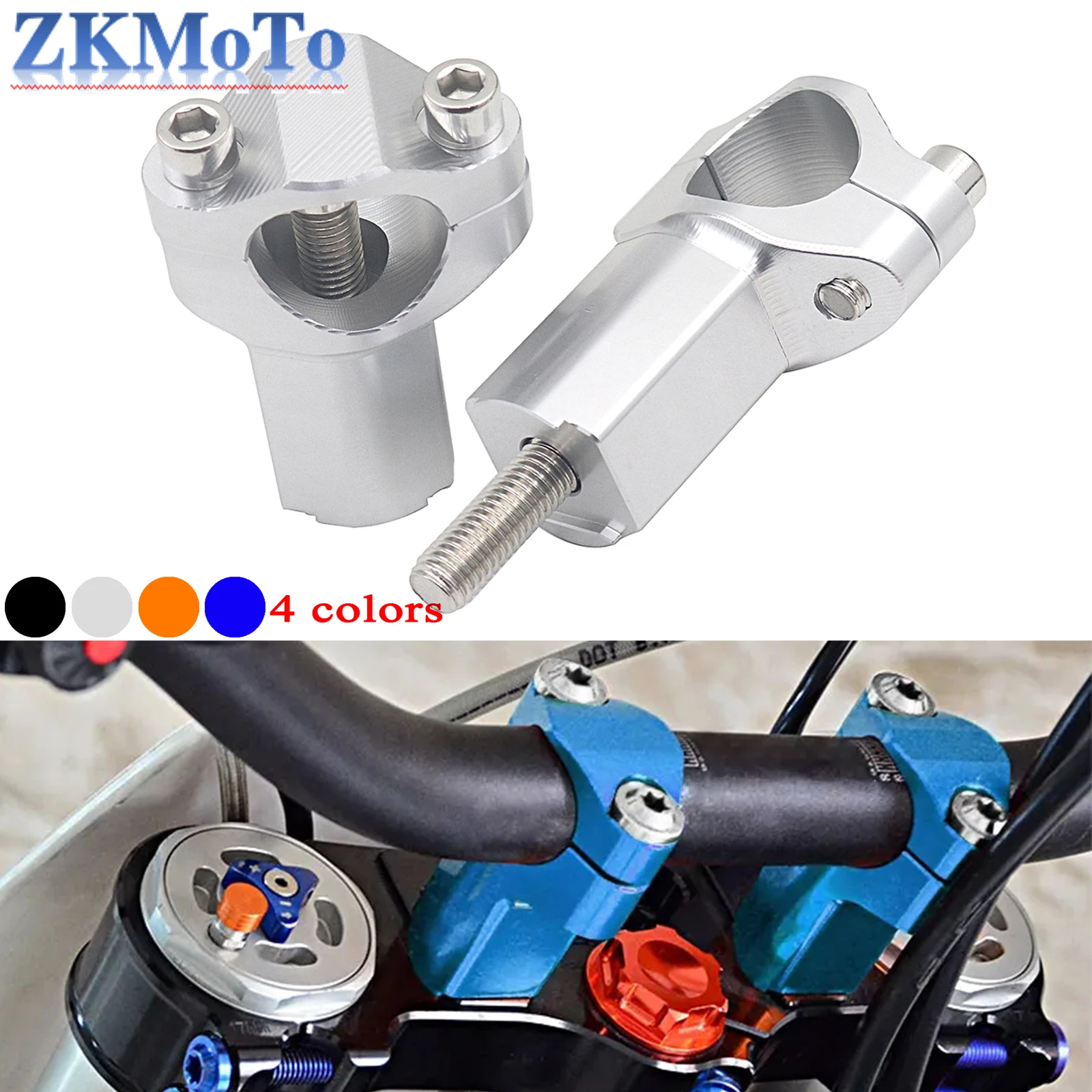 Motorcycle CNC Handlebar Elevation Aluminum Fixed Seat For KTM SX SXF XC XCF XCW EXC EXCF 2005-2022 For Husqvarna FE TE TC FC