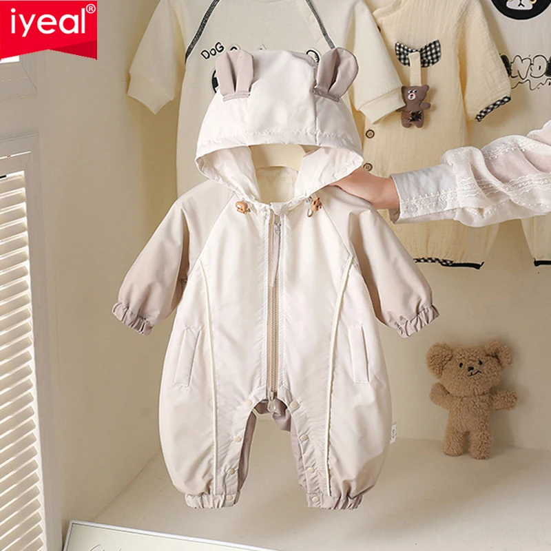 IYEAL Baby Boy Girls Clothes Spring And Autumn Korean Style Western Baby Outerwear1 Year Old Infant Romper Outdoor Jacket