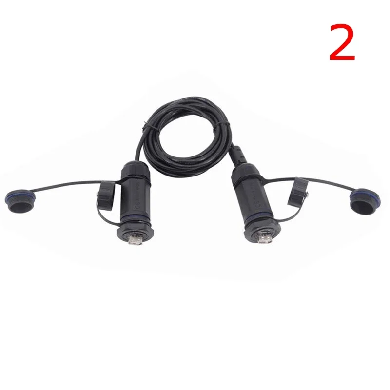 Enchufe de aviación USB 2,0 a prueba de agua, montaje en Panel hembra M25 a conector de Cable impermeable IP68 XHP tipo B hembra macho de 5 pines