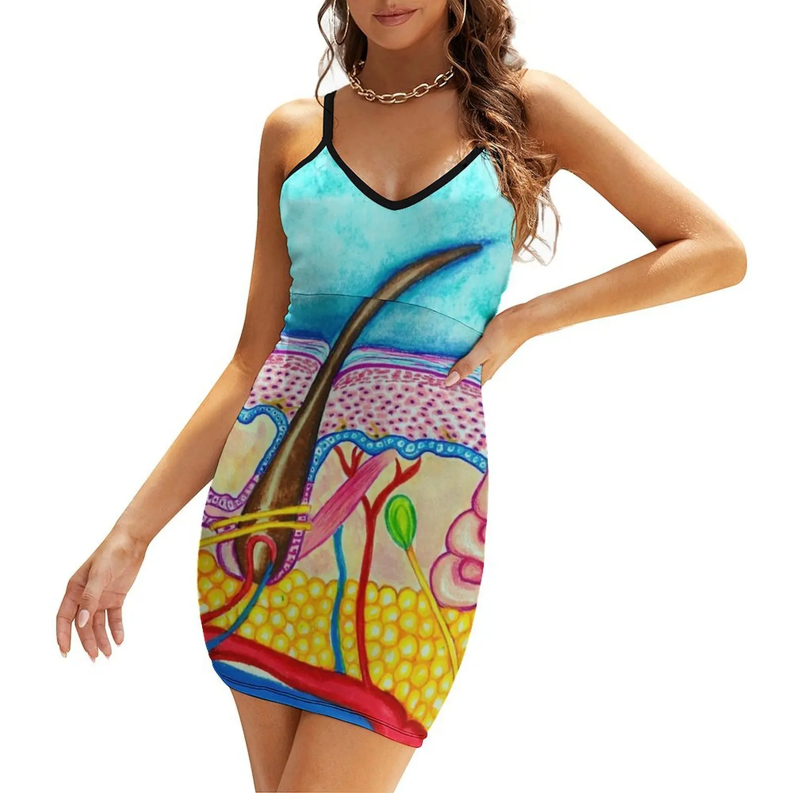

Skin anatomy Sling Dress birthday dress for women evening dresses luxury 2025 dresses for woman
