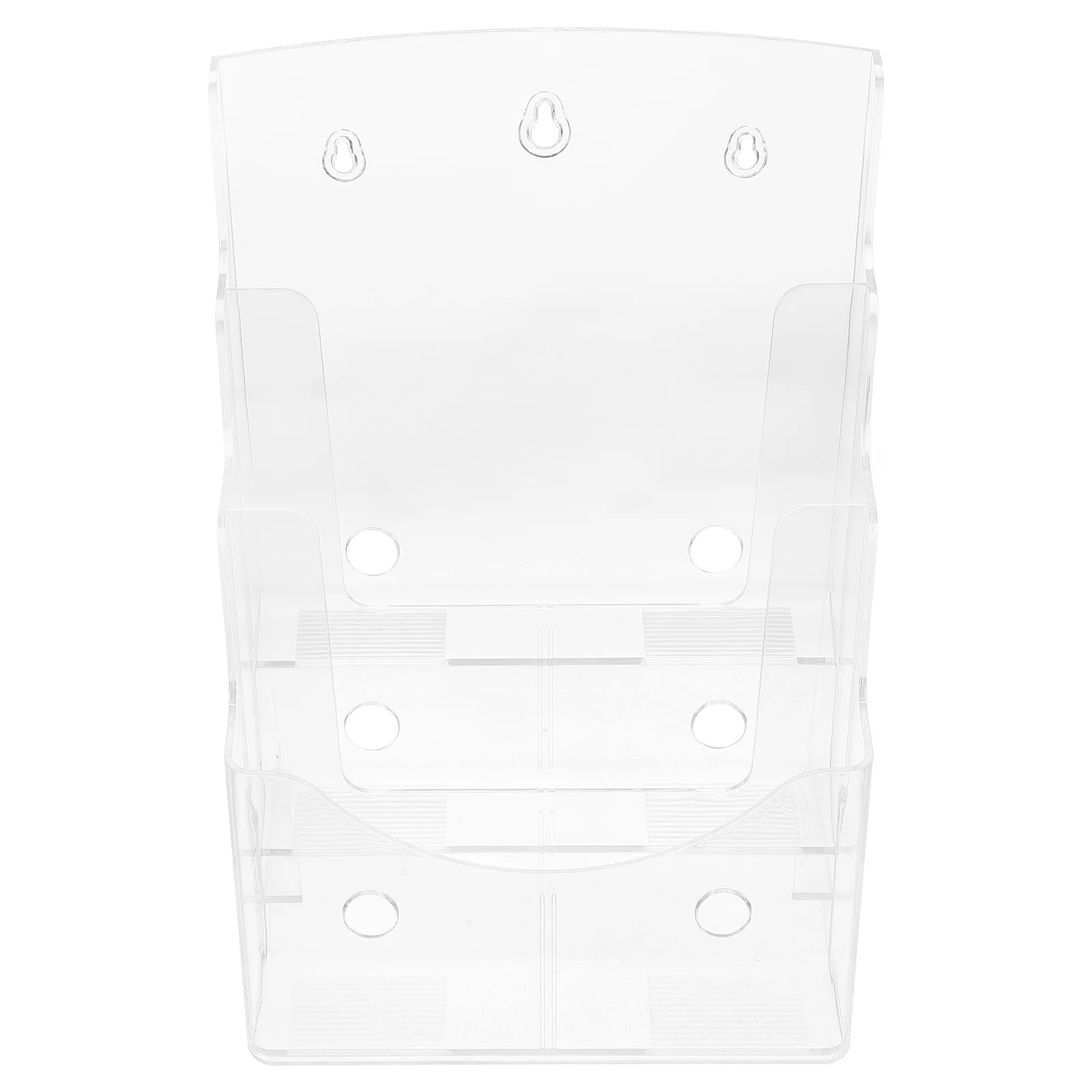 

Acrylic Document Clear Display Stand for Magazines Brochures Wall Mounted Large Capacity Storage Document Holder Display Stand