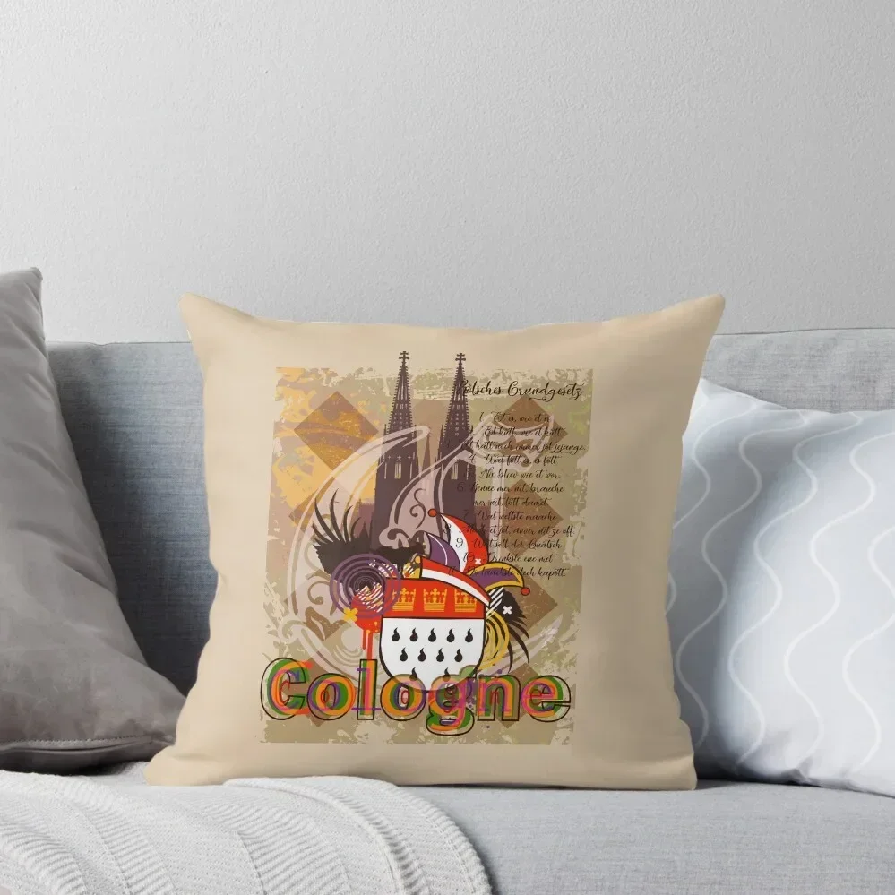 Cologne collage Throw Pillow Sofa Cushion Pillowcases Bed Cushions pillow