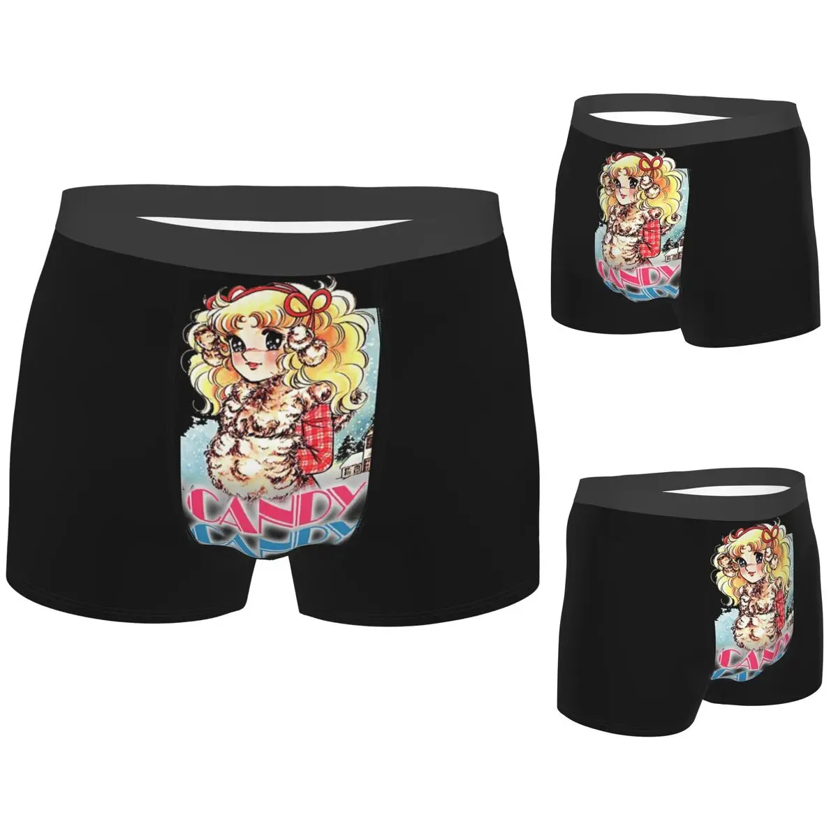 

Трусы-боксеры, шорты CANDY CANDY, мужские мягкие трусы для Homme, мужской подарок бойфренду