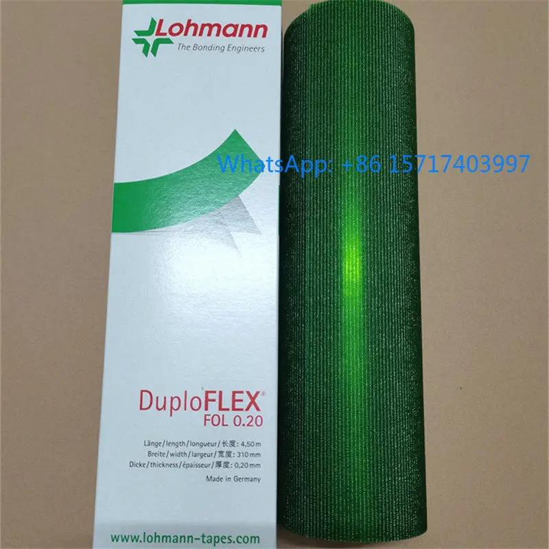 Cinta de montaje doble cara alemana Lohmann Roman Green Duplo Flex 0,1 mm 0,2 mm