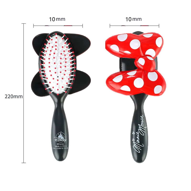 Minnie Big bow polka dots Air Cushion Comb Salon Hair Care Styling Tool Anti Tangle Anti-Static Hairbrush Head Comb Hairdressing