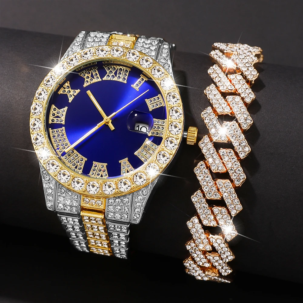 2Pc Trendy Latest Elegant And Fashionable Quartz Watch, Ideal Gift For Friends And Family On Valentine's Day, Easter, Birthdays