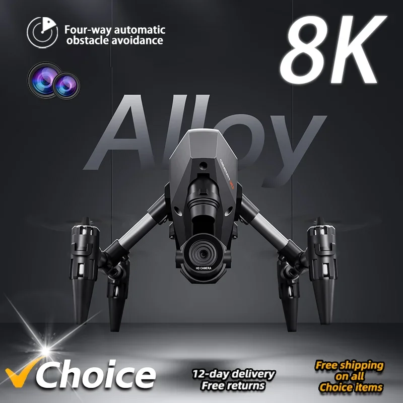 New XD1 Drone 4K Professional 8K HD Camear RC Quadcopter Helicopter WIFI FPV Distance Avoid Obstacles Optical Flow Kid Gift Toy