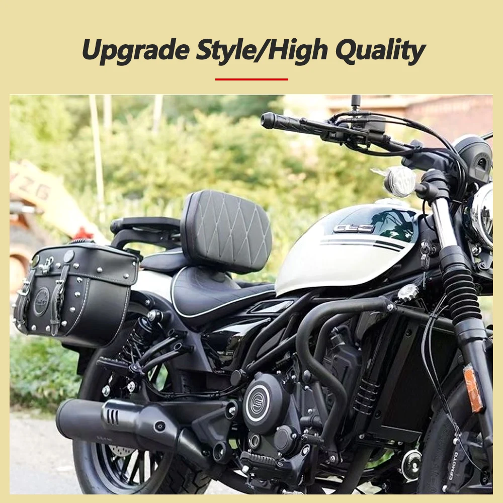 For CFMOTO CLC450 CLC250 Folding Backrest Modification 450CL-C 250CLC Aluminum alloy foldable lumbar support tailstock