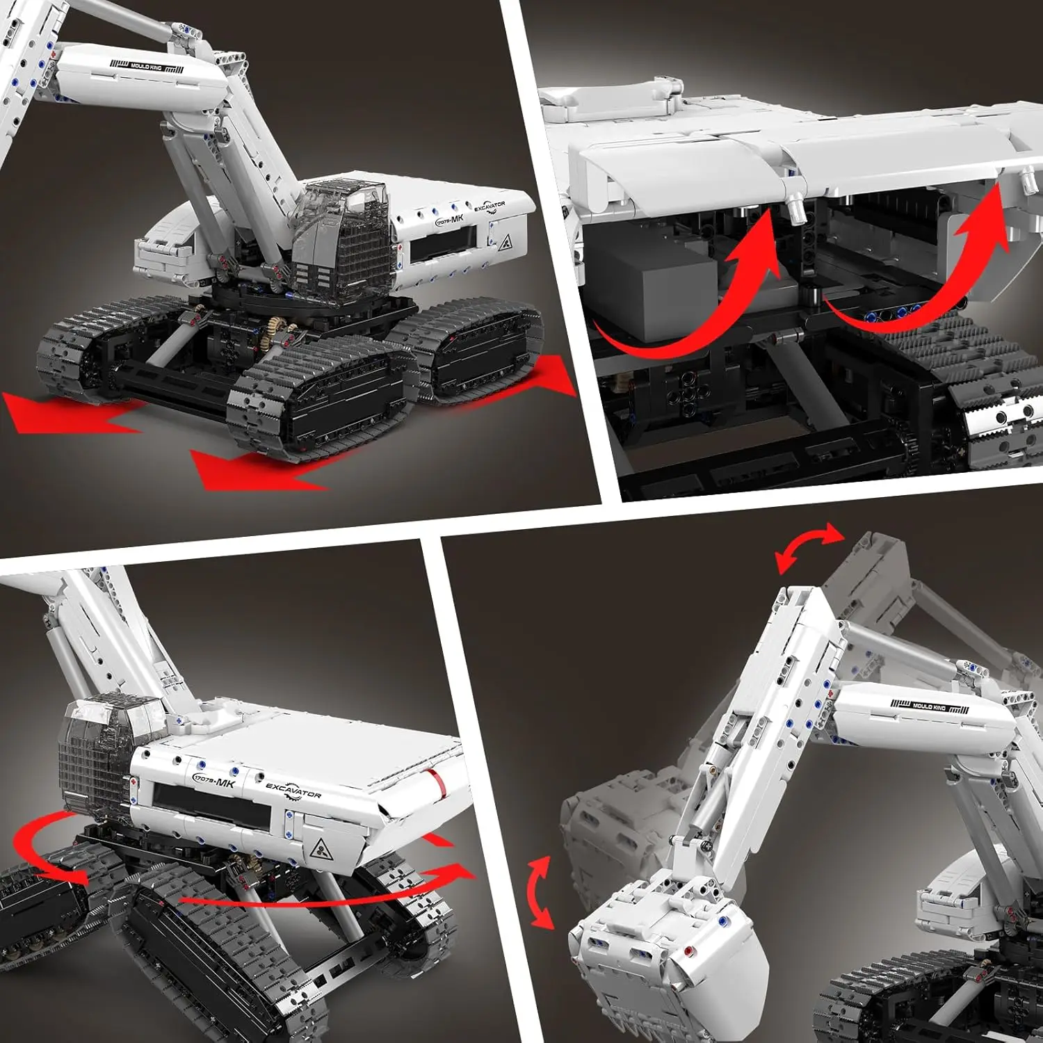 Mould King 17079 3195 pezzi Kit di costruzione per escavatore RC, veicolo di costruzione controllato da APP per adulti e adolescenti, idea regalo