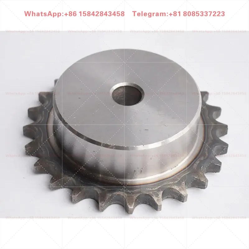 3 Inch 06B Chain & 45 Steel Industrial Sprocket Standard Size 2-6 Inch 10 Pieces Set