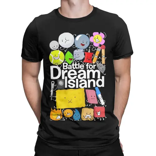 Imagen 2 del producto Camiseta BFDI Battle for Dream Island, camisetas de algodón de verano para hombres, camiseta Harajuku de manga corta (tamaño: 3XS es 3XL)