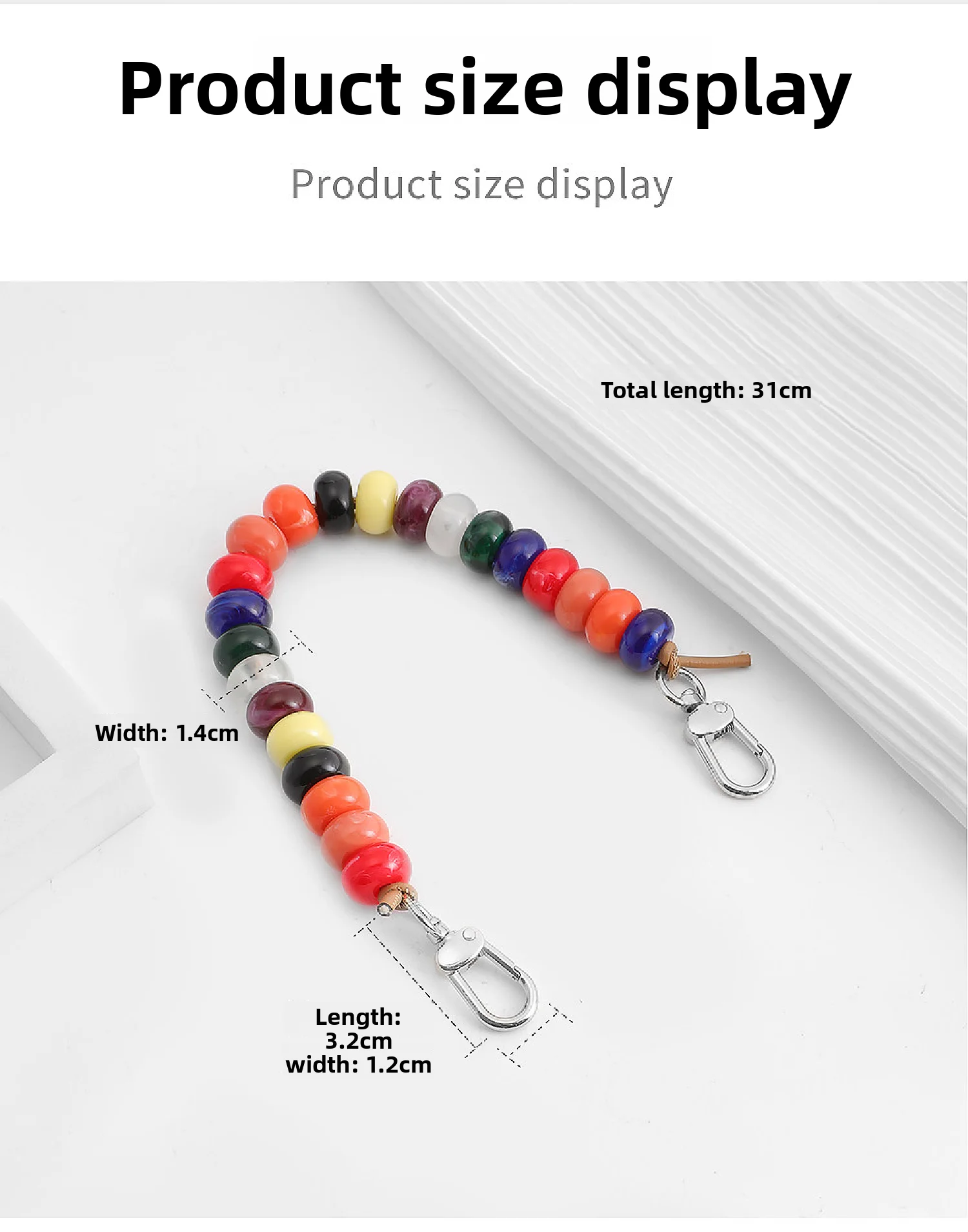 Colored Beading Bag Handle For Longchamp Mini Pearl Chain Bag Strap Shoulder Strap Bag Decoration Bag Replacement Accessories
